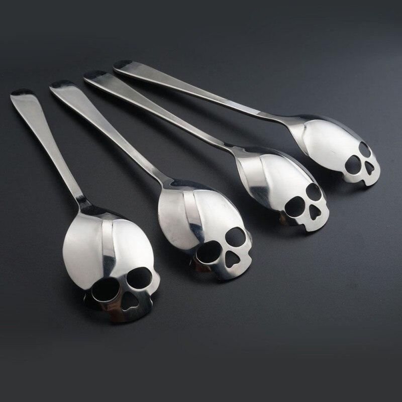Skull Shaped Stainless Steel Spoon