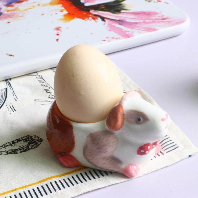 2Pcs Cute Animal Ceramic Breakfast Egg Holder - MaviGadget