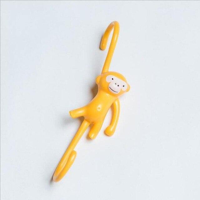 10Pcs Sweet Yellow Monkey Hooks - MaviGadget