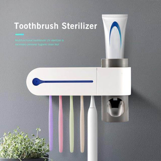 Wall-Mounted Toothbrush Disinfection Storage Organizer - MaviGadget