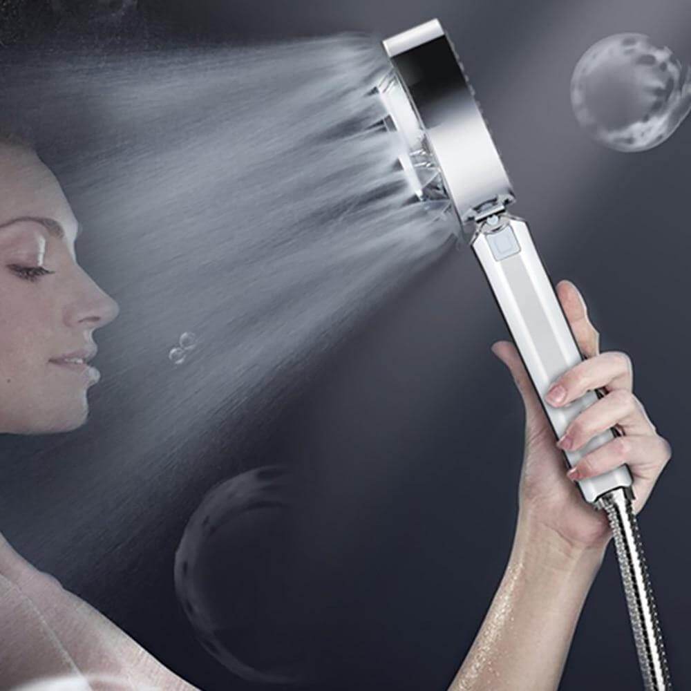 Double-Sided High Pressure Soap Dispensing Shower Head - MaviGadget
