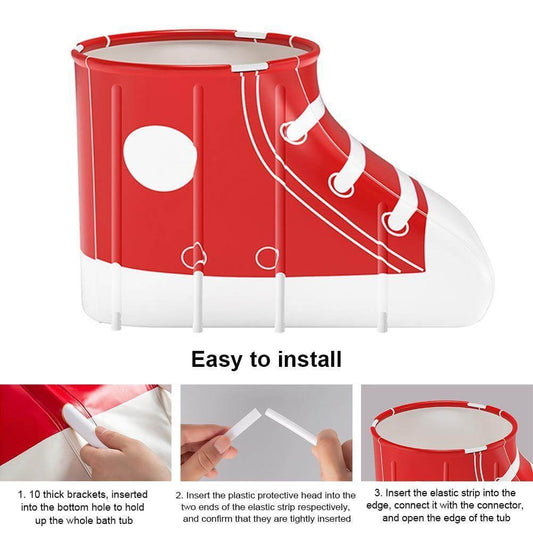 Portable Shoe-shaped Folding Bathtub - MaviGadget