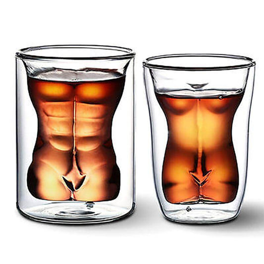 Sexy Lady Men Durable Double Wall Whiskey Glasses - MaviGadget