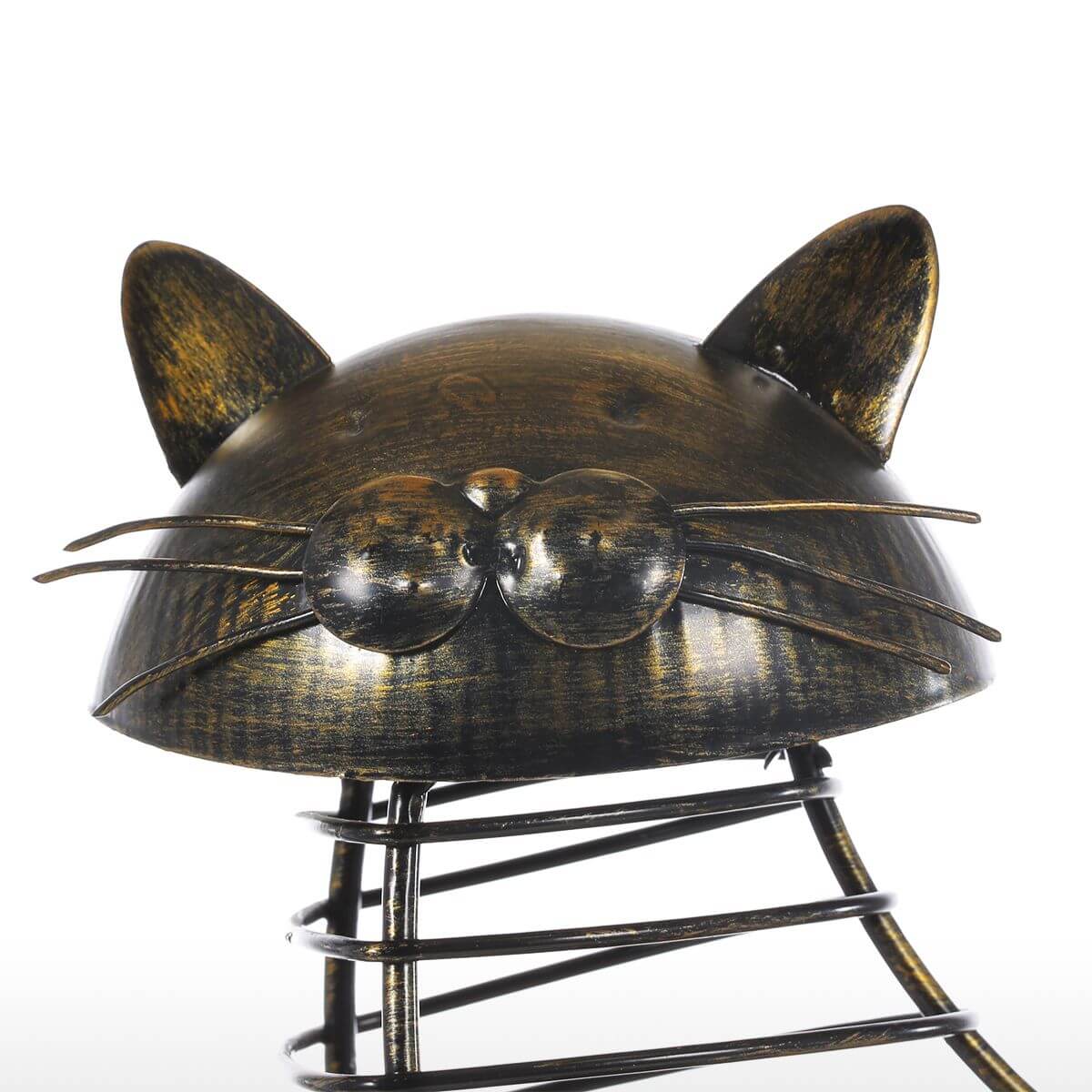 Metal Cat Figurines Cork Container - MaviGadget