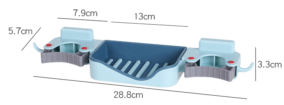 3in1 Wall-Mounted Soap Mop Rack Holder - MaviGadget