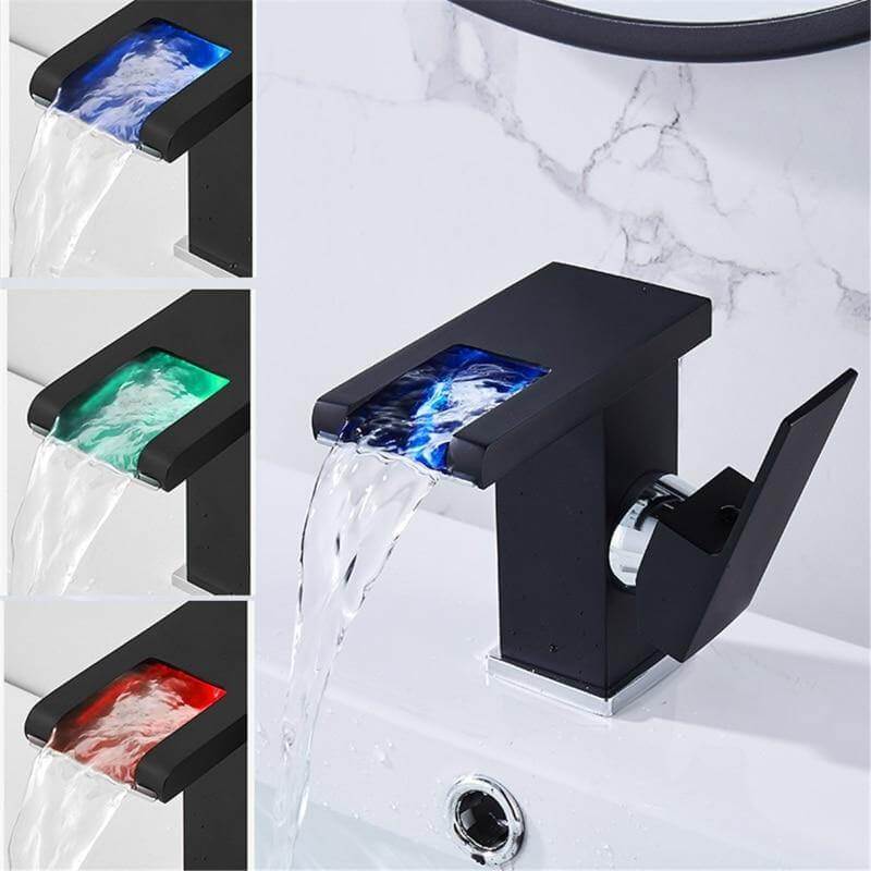 Water Temperature Sensitive LED Bathroom Faucet - MaviGadget