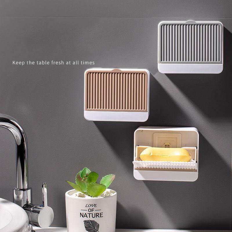 Creative Double Storage Wall Mounted Soap Box - MaviGadget