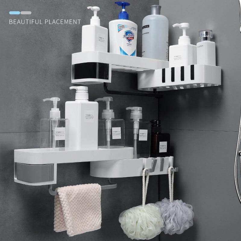 Bathroom Rotating Adjustable Shampoo Wall Shelf Organizer - MaviGadget