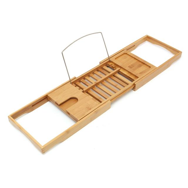 Retractable Bamboo Bathtub Shelf Bridge