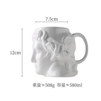 Ceramic Antique Greek Head Mug - MaviGadget