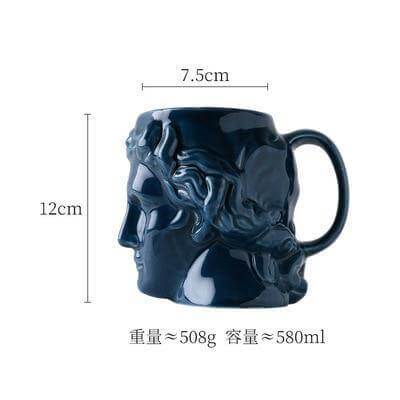 Ceramic Antique Greek Head Mug - MaviGadget