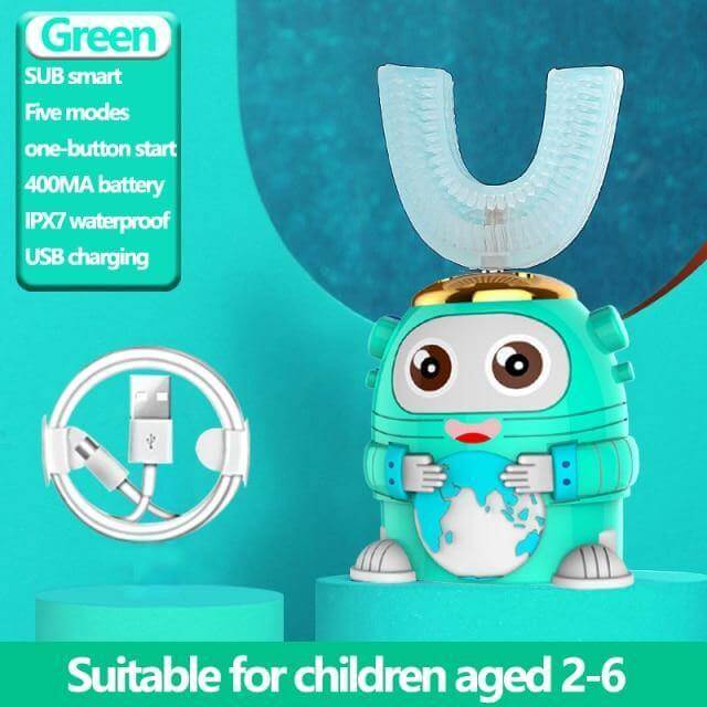 Smart Ultrasonic Silicone Toothbrush for Kids - MaviGadget