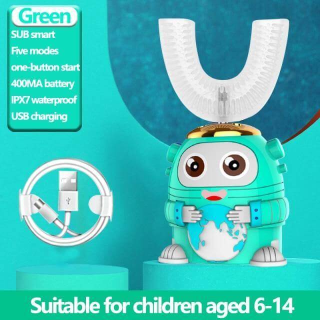 Smart Ultrasonic Silicone Toothbrush for Kids - MaviGadget