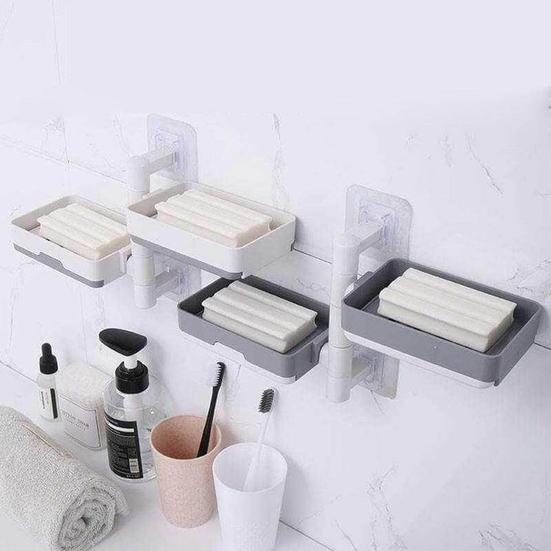 Wall-Mounted Multi Layer Rotatable Soap Holder - MaviGadget