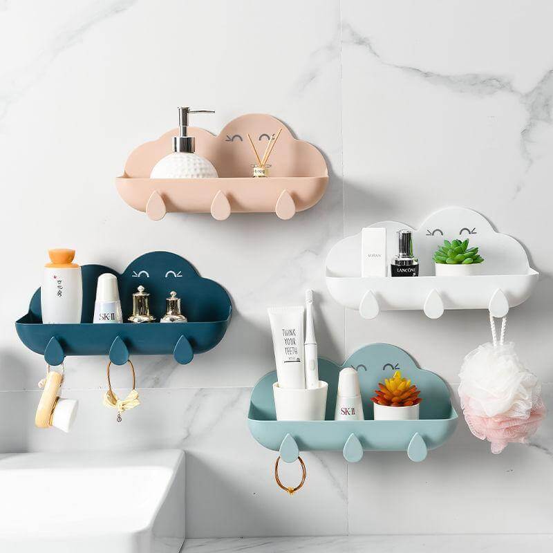 Cloud Cosmetic Bathroom Punch-Free Storage Organizer - MaviGadget