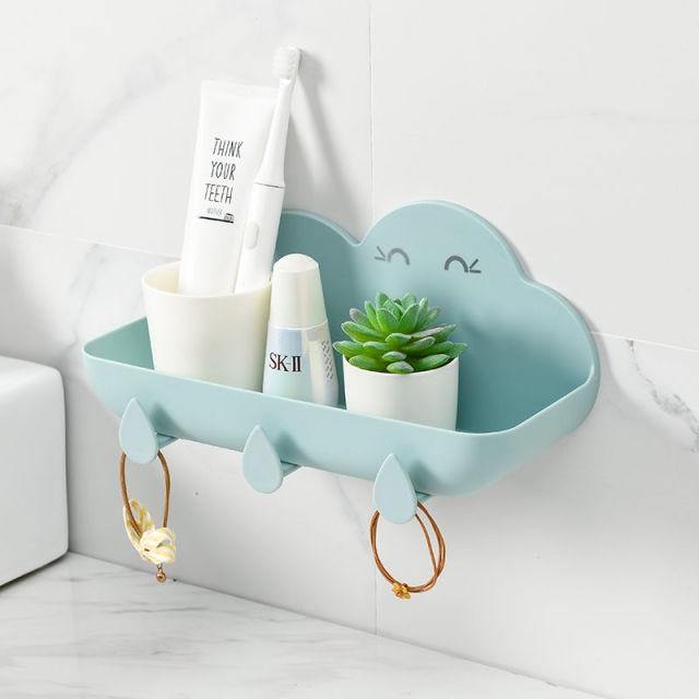 Cloud Cosmetic Bathroom Punch-Free Storage Organizer - MaviGadget