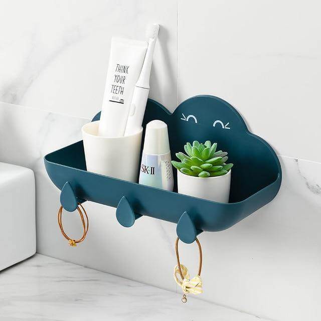 Cloud Cosmetic Bathroom Punch-Free Storage Organizer - MaviGadget