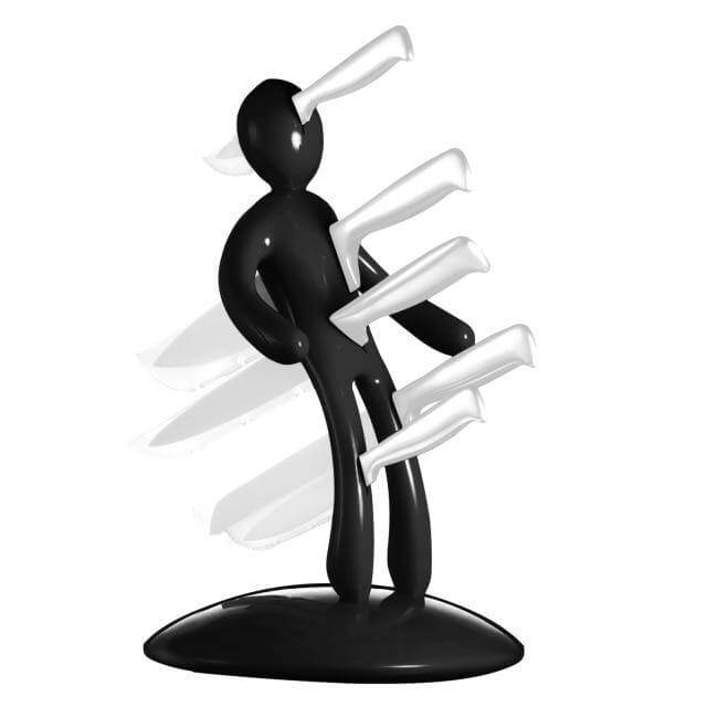 Man Kitchen Cutlery Knife Block Holder - MaviGadget