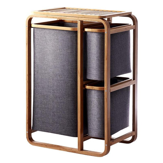 Elegant Bamboo Laundry Basket