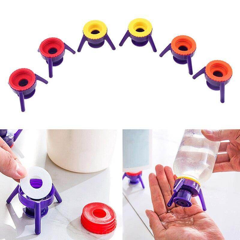 6Pcs Leakproof Bottle Cap Stand - MaviGadget