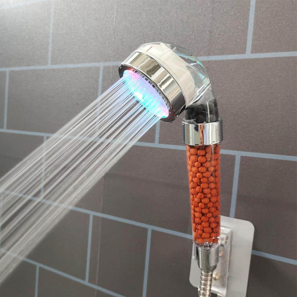 Colorful Rainfall High Pressure Negative Ion Led Shower Head - MaviGadget