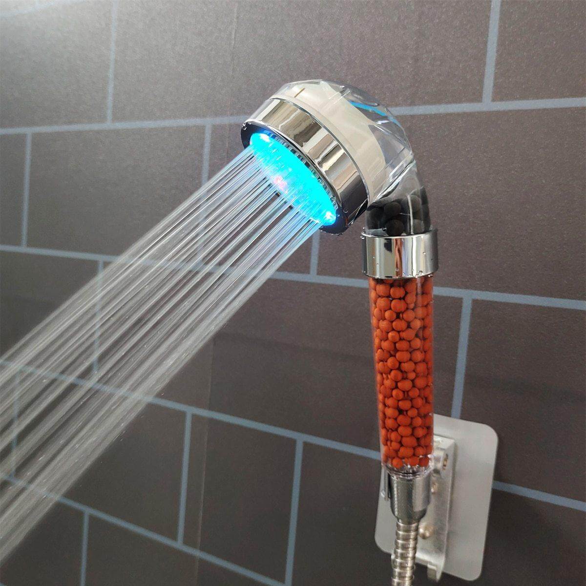 Colorful Rainfall High Pressure Negative Ion Led Shower Head - MaviGadget