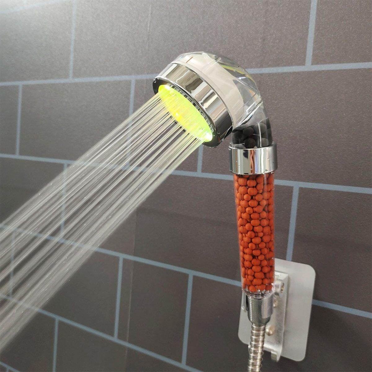 Colorful Rainfall High Pressure Negative Ion Led Shower Head - MaviGadget