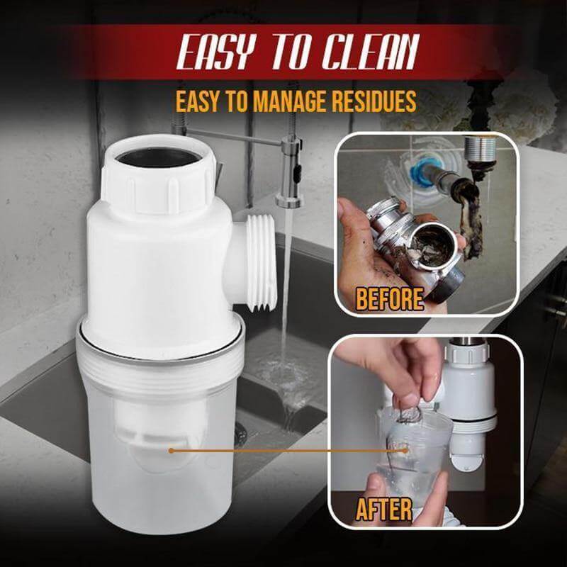 Odor-free Bathroom Kitchen Expandable Filter Pipe - MaviGadget