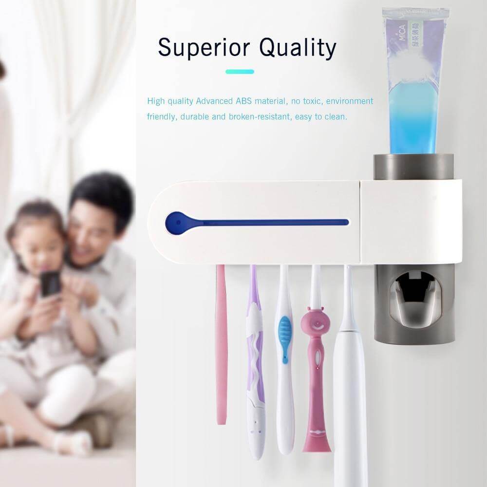 Wall-Mounted Toothbrush Disinfection Storage Organizer - MaviGadget