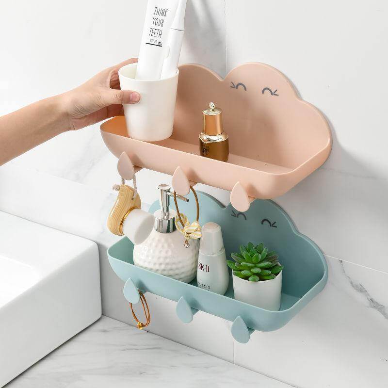 Cloud Cosmetic Bathroom Punch-Free Storage Organizer - MaviGadget