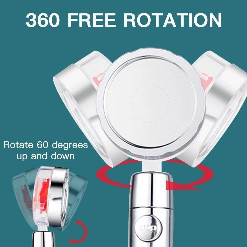 360 High Pressure Rainfall Shower Head - MaviGadget