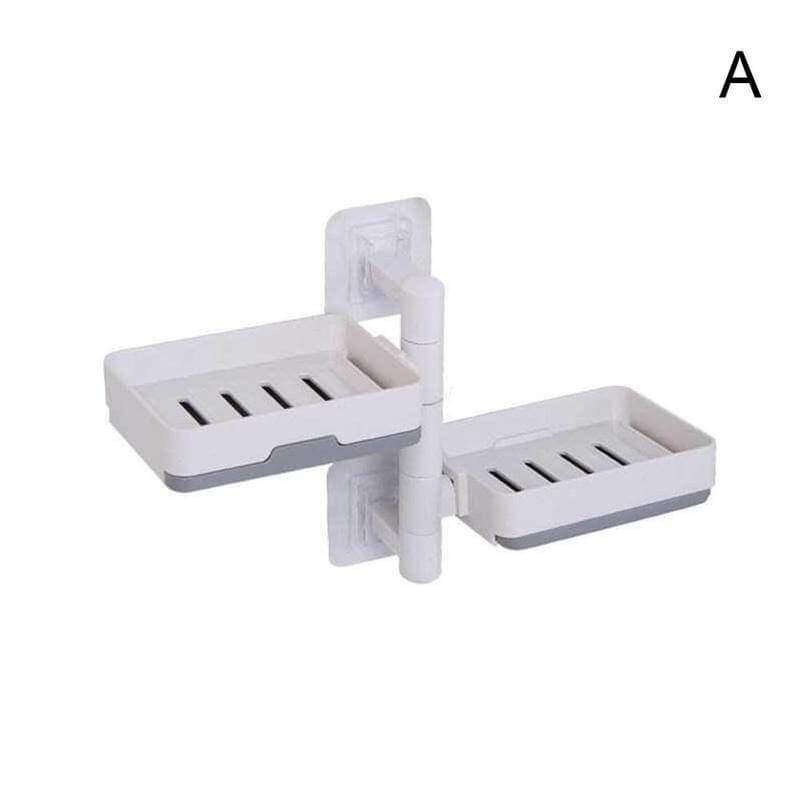 Wall-Mounted Multi Layer Rotatable Soap Holder - MaviGadget