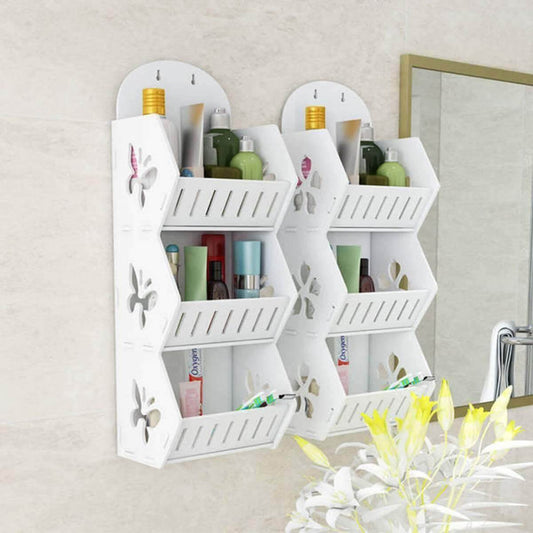 Wall Mounted No-Drill Shelf Storage Organizer - MaviGadget