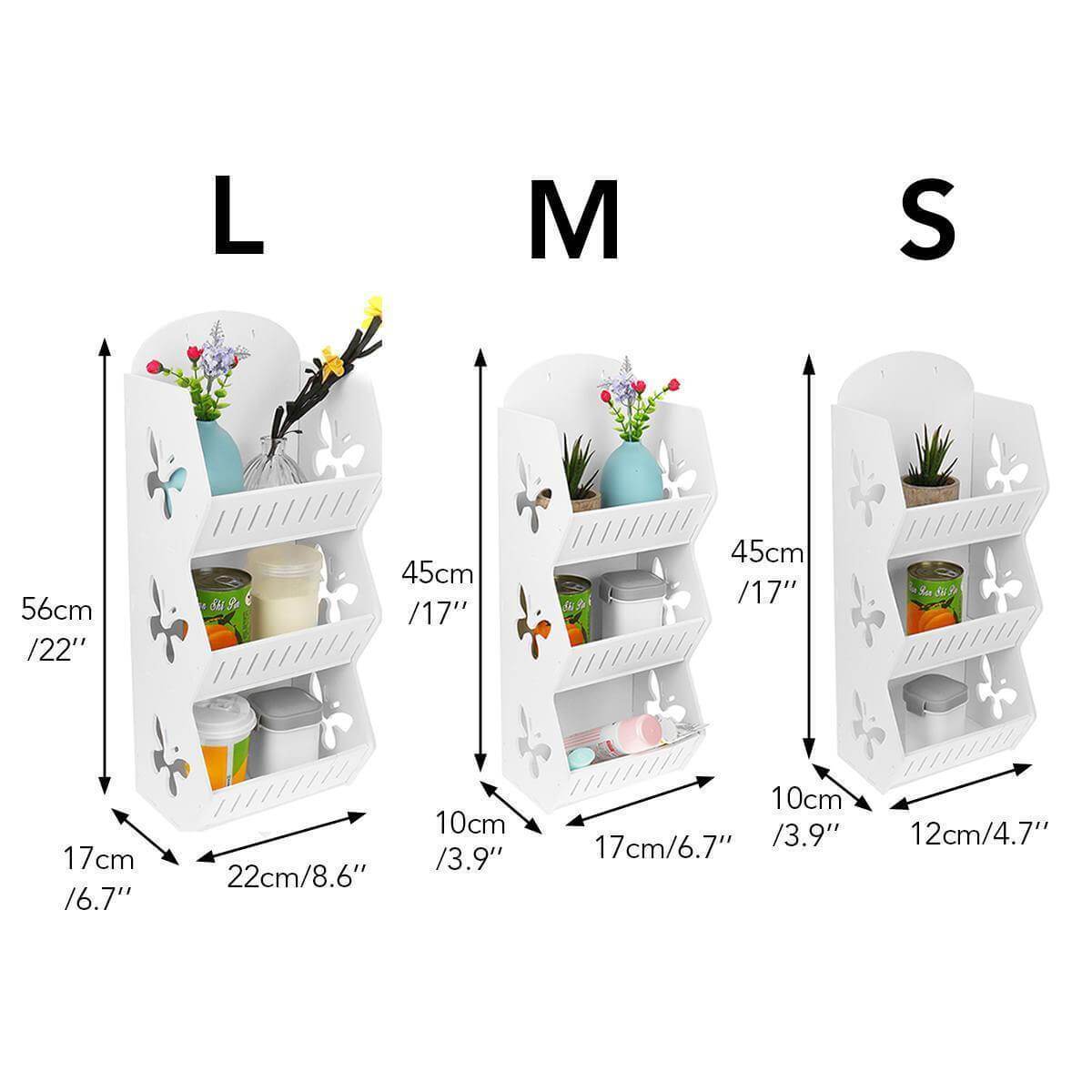 Wall Mounted No-Drill Shelf Storage Organizer - MaviGadget