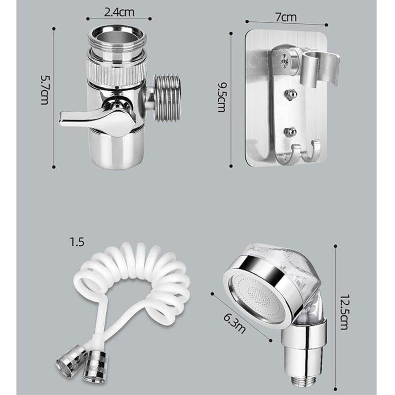 High Pressure Adjustable Head Faucet Extension Head - MaviGadget