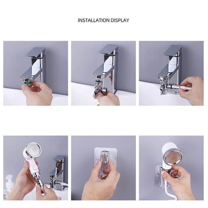 High Pressure Adjustable Head Faucet Extension Head - MaviGadget