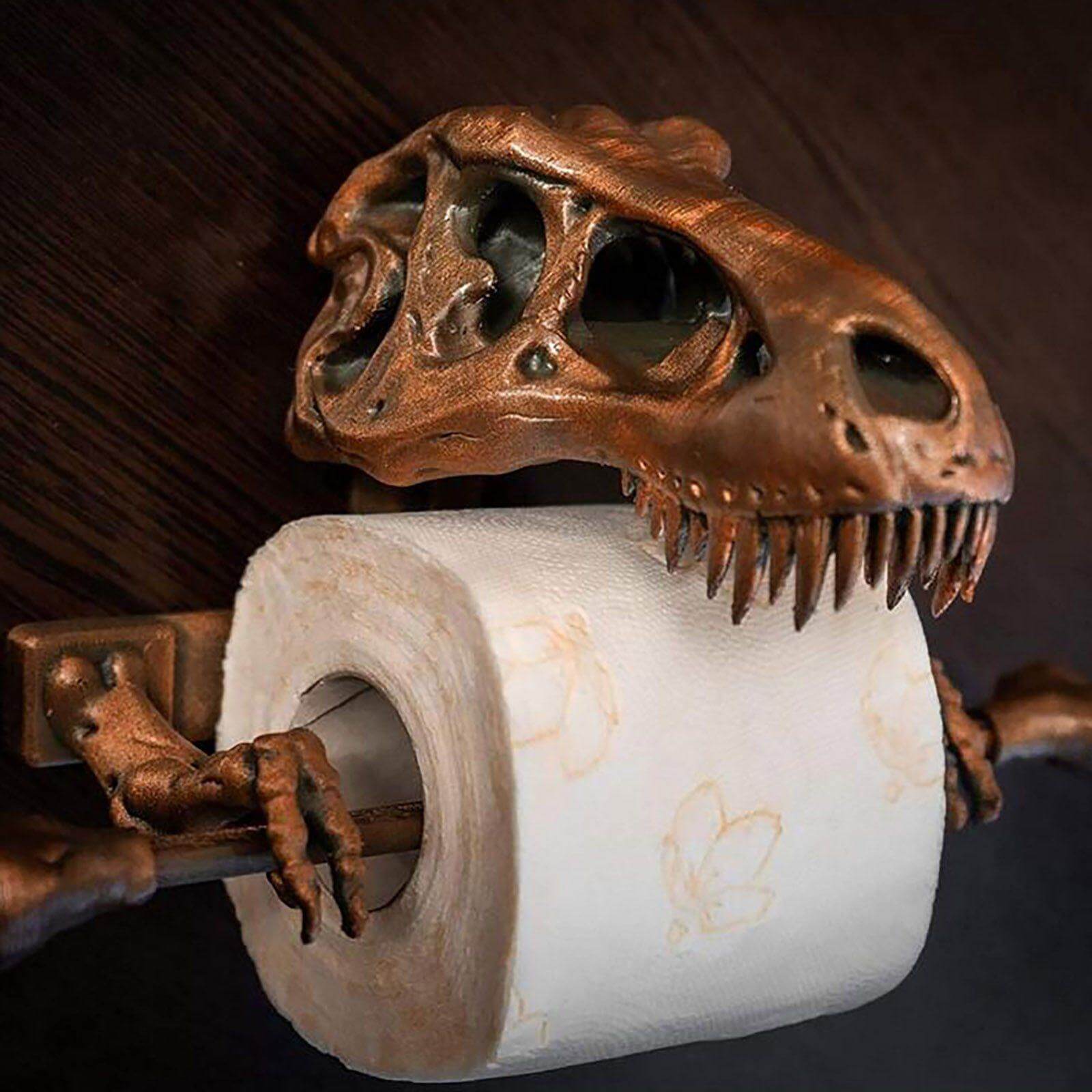 Creative Dinosaur Skeleton Toilet Paper Holder - MaviGadget