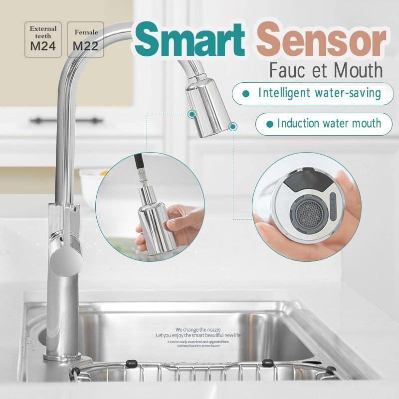 Smart Sensor Water Saving Touchless Faucet Head - MaviGadget