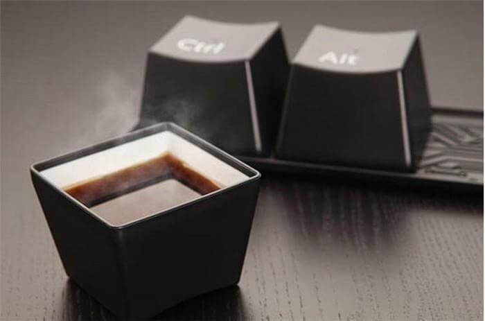 3pcs/Set Ctrl ALT DEL Keyboard  Tea Cup Container - MaviGadget