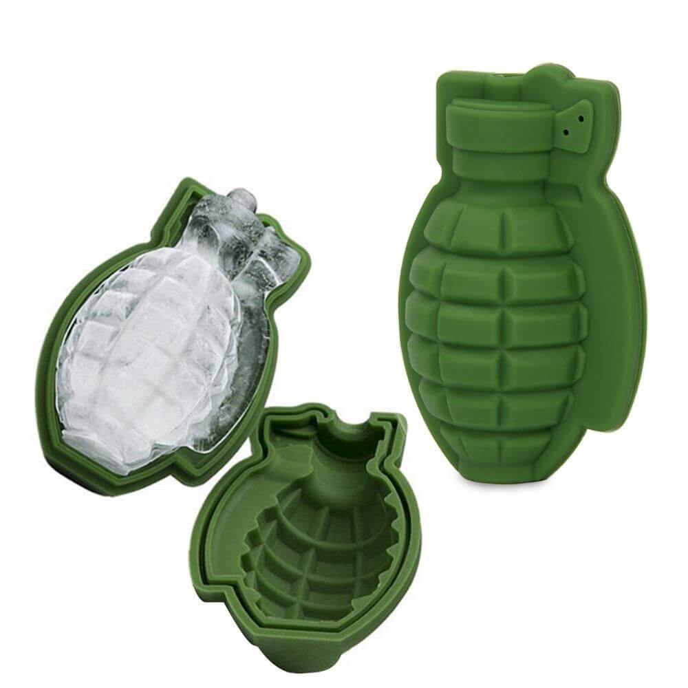 3D Grenade Shape Ice Cube Mold Silicone Trays - MaviGadget