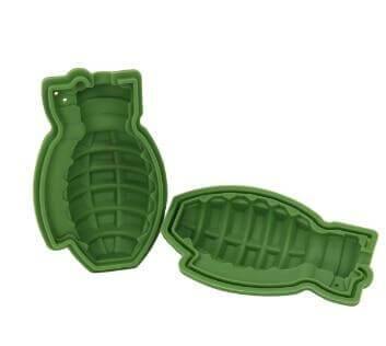 3D Grenade Shape Ice Cube Mold Silicone Trays - MaviGadget