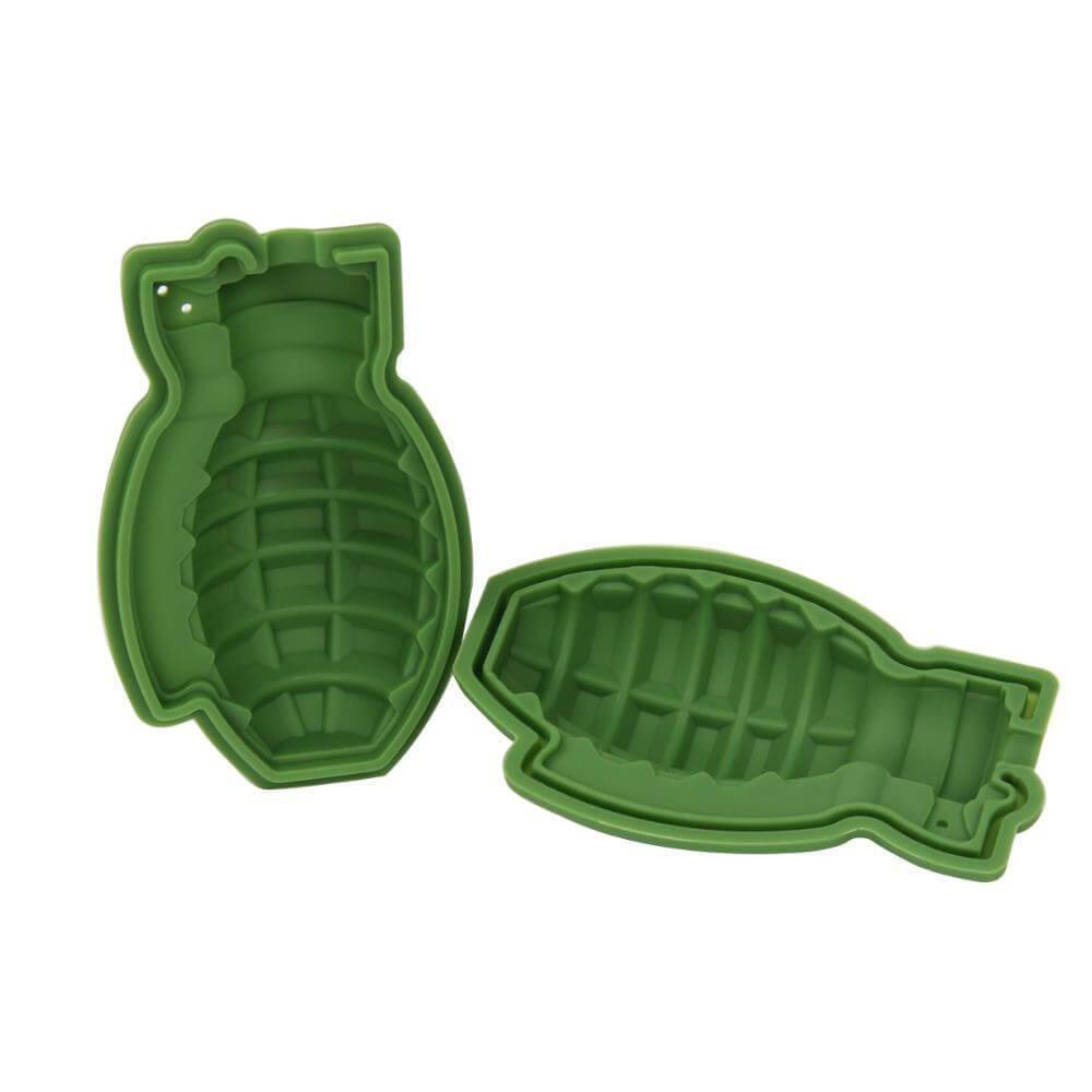 3D Grenade Shape Ice Cube Mold Silicone Trays - MaviGadget