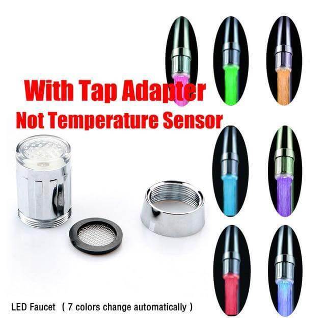 Colorful Temperature Sensor Faucet Tap - MaviGadget