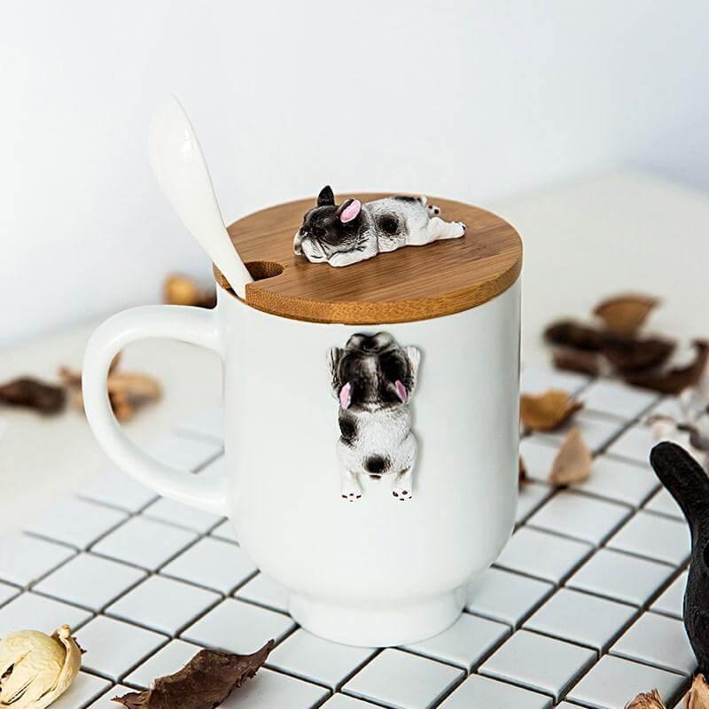 3D Climbing Bulldog Ceramic Mugs - MaviGadget